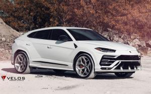 Lamborghini Urus Bianco Monocerus on Velos Wheels (VXS02) 2019 года